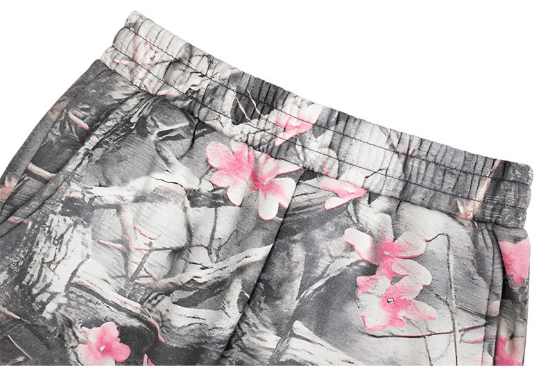 Sakura Camo Gothic Reaper Graphic Sweatpants | Omirad