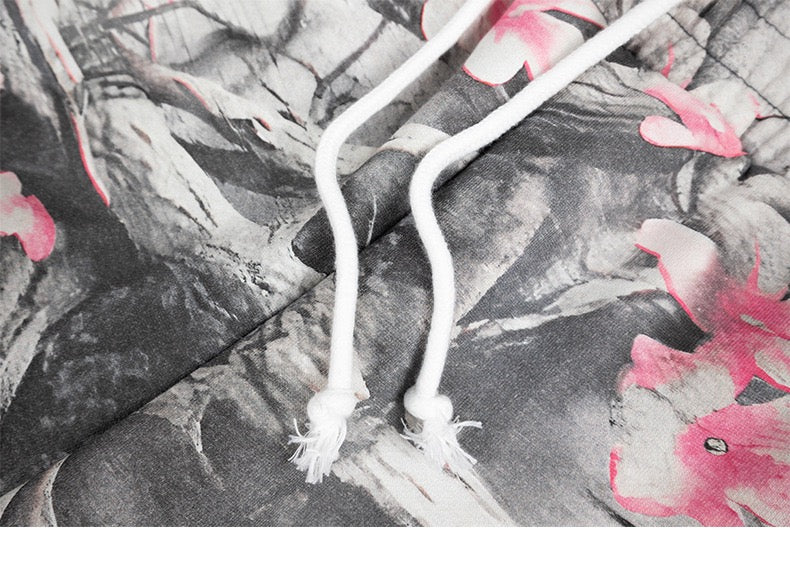 Sakura Camo Gothic Reaper Graphic Sweatpants | Omirad