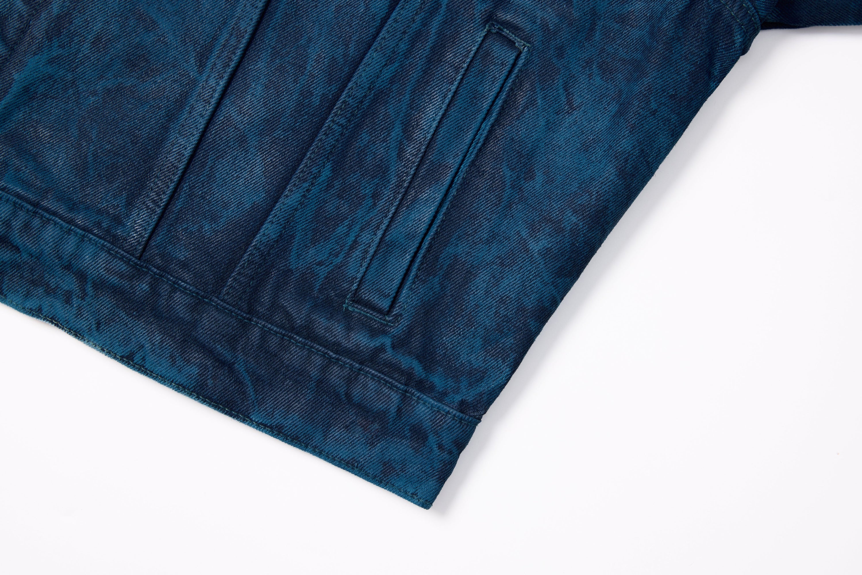 Omirad Jewel Collar Cropped Denim Jacket | Streetwear