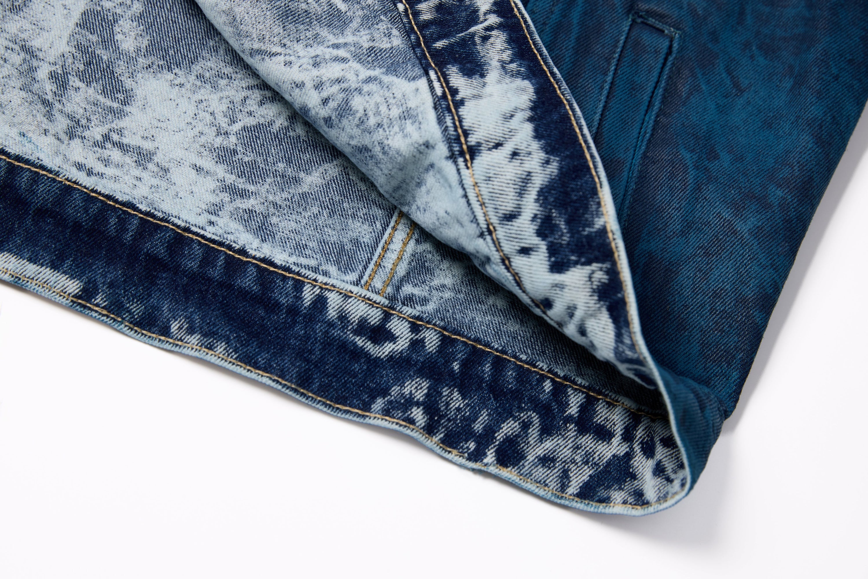Omirad Jewel Collar Cropped Denim Jacket | Streetwear