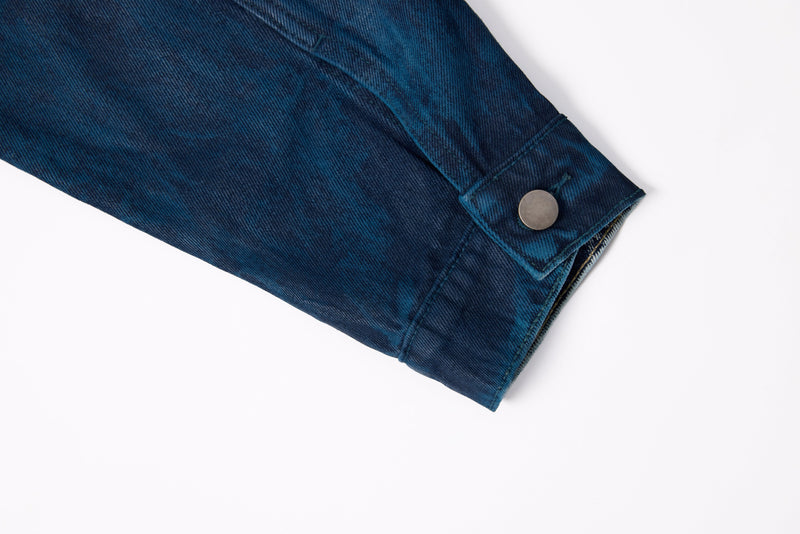 Omirad Jewel Collar Cropped Denim Jacket | Streetwear