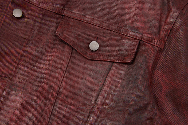 Omirad Jewel Collar Cropped Trucker Jacket | Streetwear