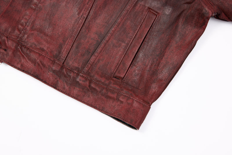 Omirad Jewel Collar Cropped Trucker Jacket | Streetwear