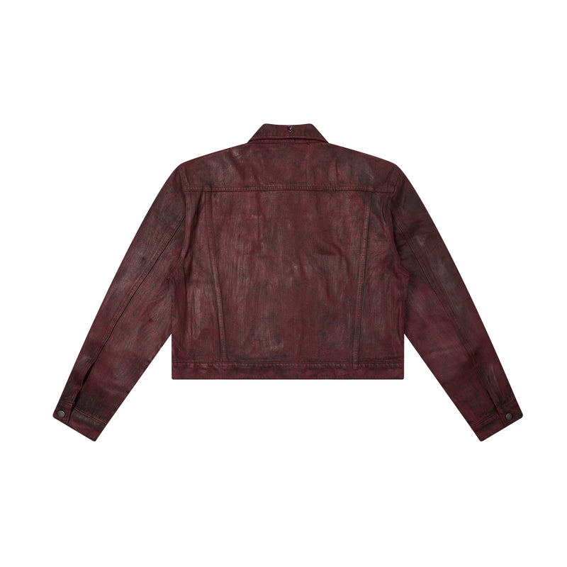 Omirad Jewel Collar Cropped Trucker Jacket | Streetwear