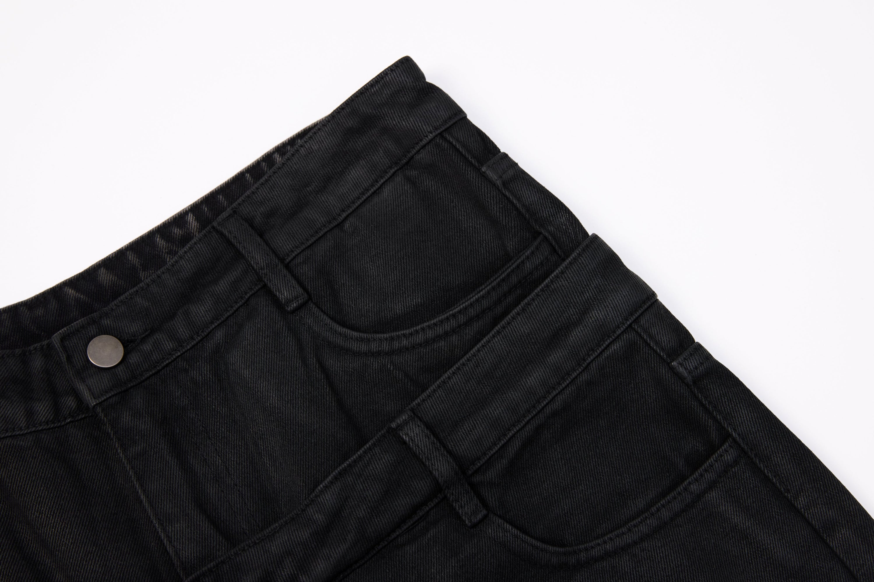 Omirad Double-Waist Washed Wide-Leg Jeans | Streetwear Denim