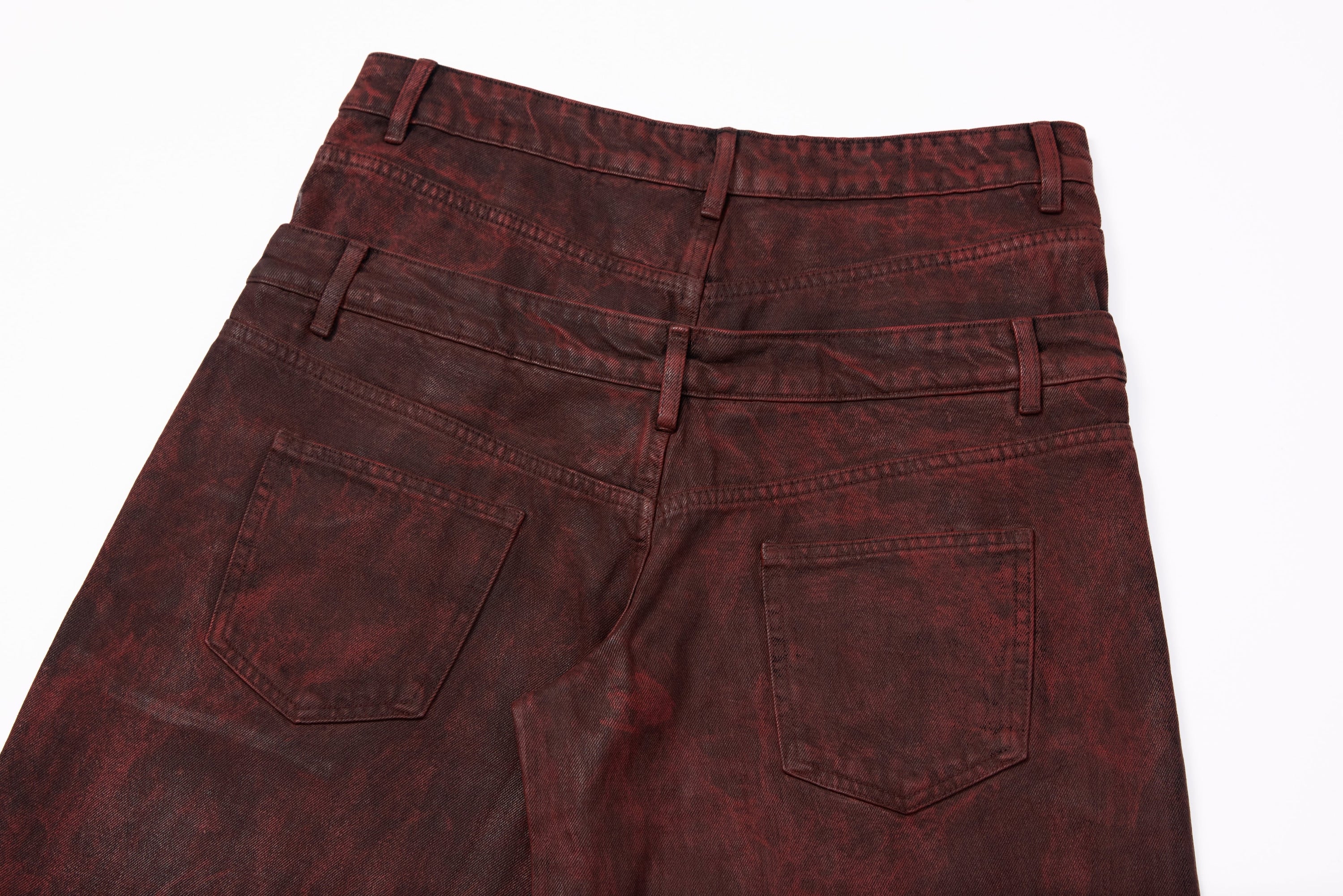 Omirad Double-Waist Washed Wide-Leg Jeans | Streetwear Denim