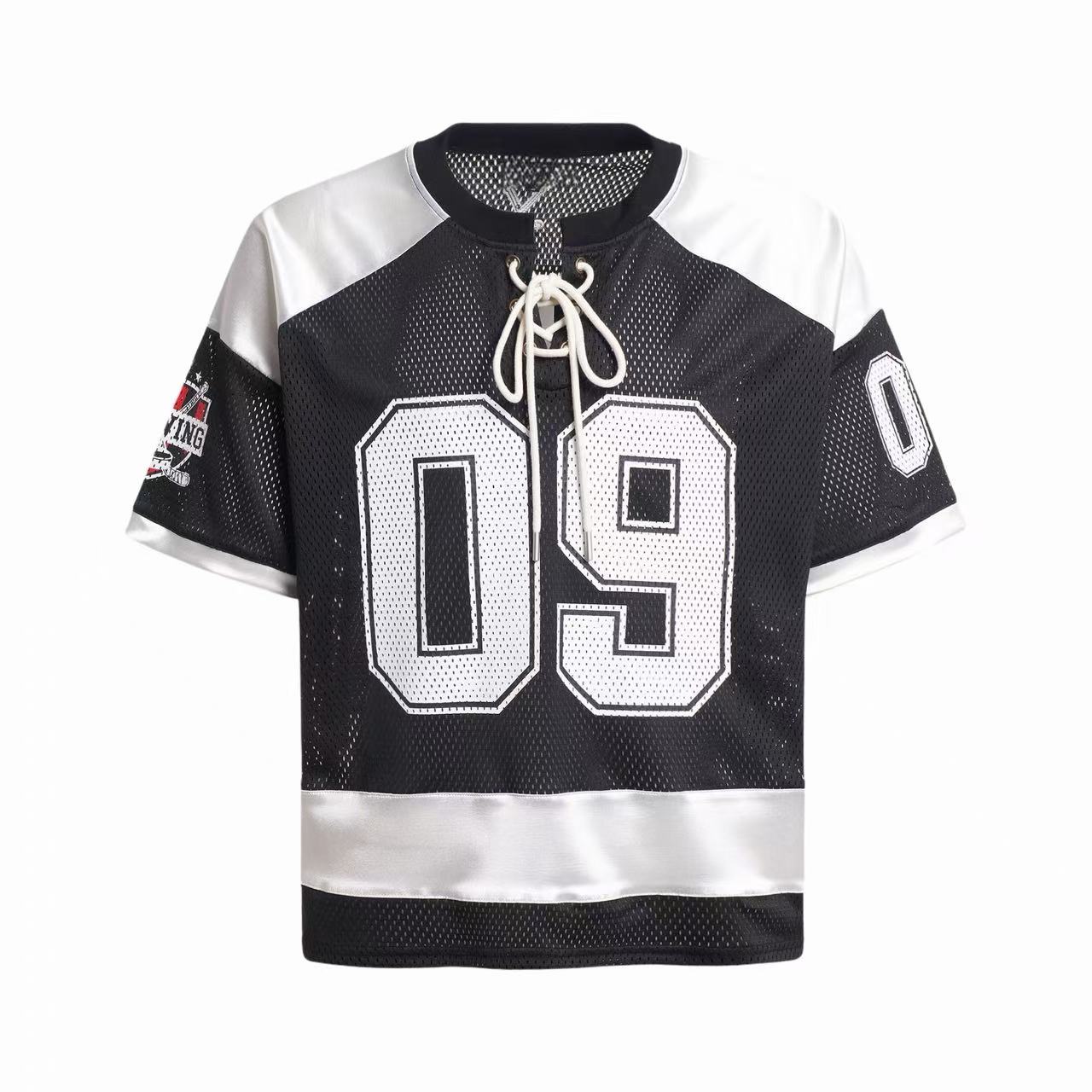 Varsity Mesh Hockey Jersey T-Shirt | Number 09 Streetwear