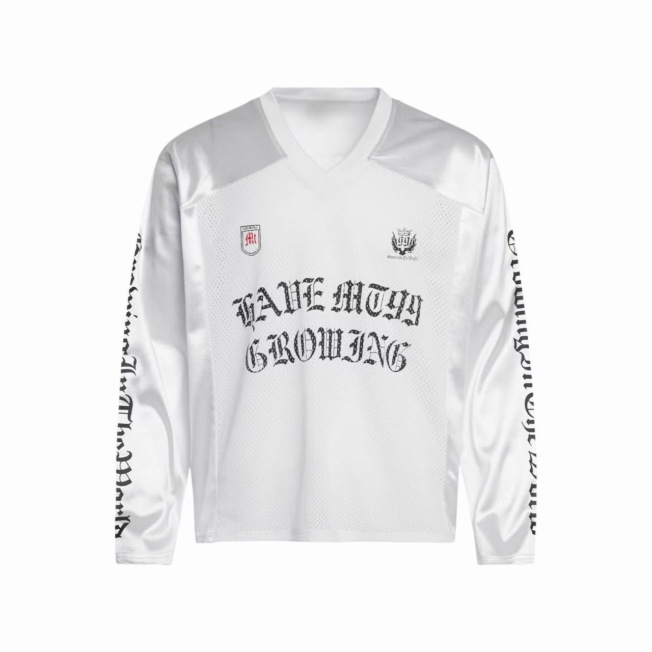 Gothic Mesh Long Sleeve Jersey | Streetwear Statement Top