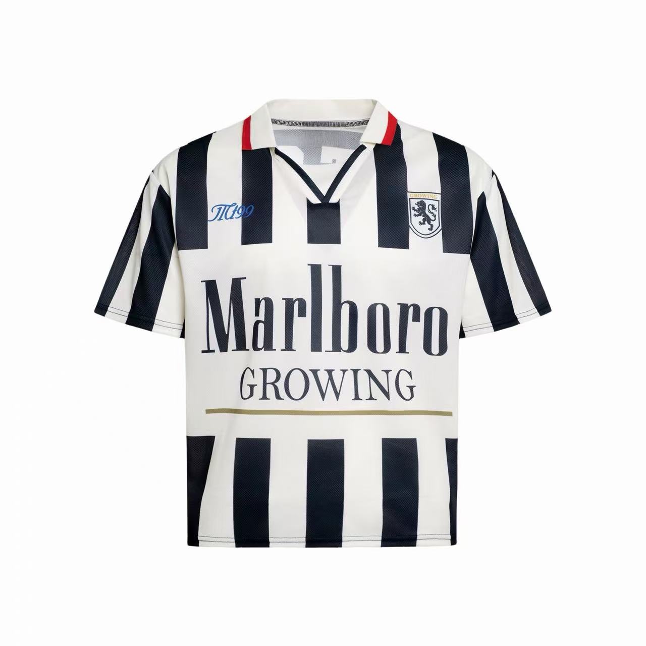 Retro Striped Varsity Soccer Jersey | Bold Streetwear Fit