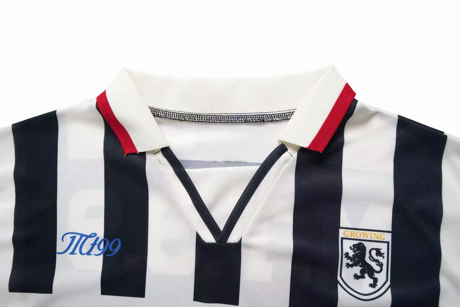 Retro Striped Varsity Soccer Jersey | Bold Streetwear Fit