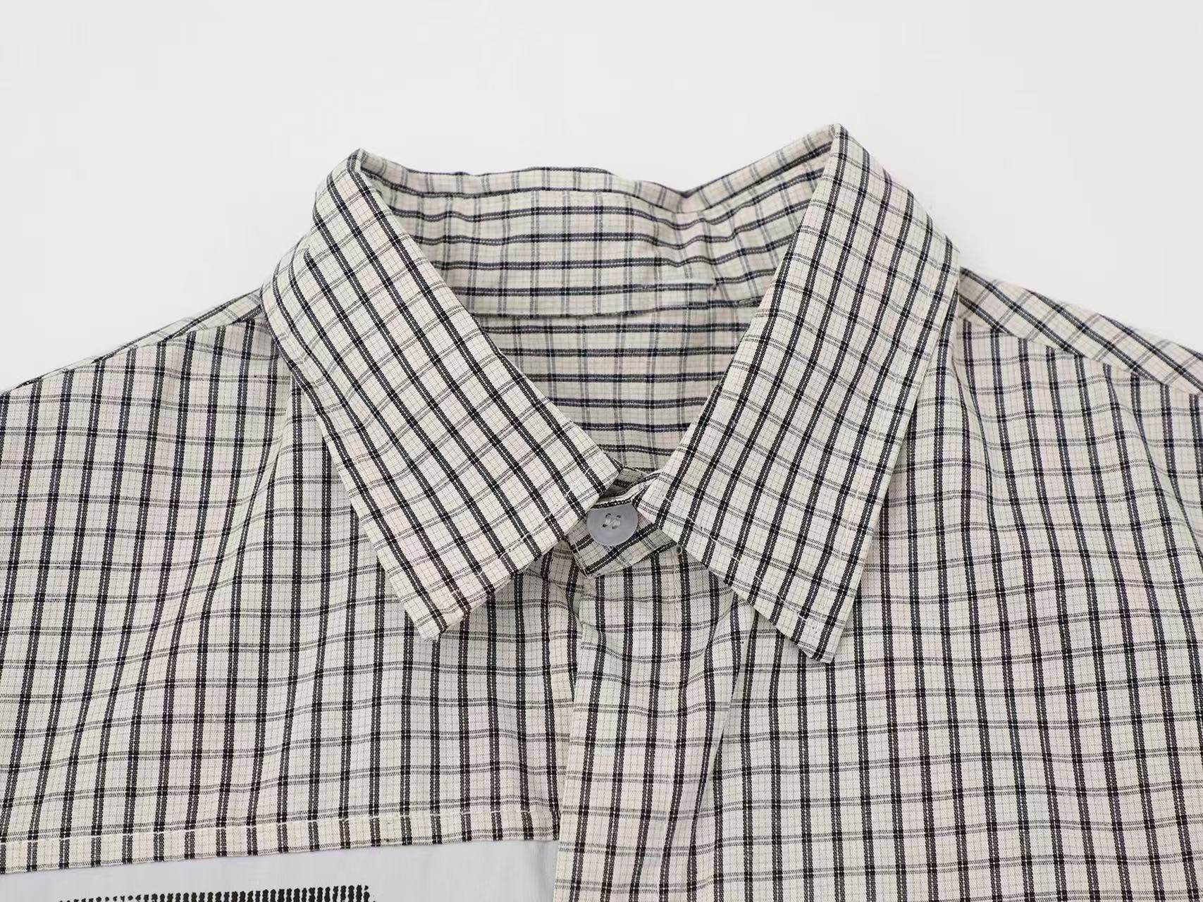 Omirad Gather Club Graphic Plaid Shirt | Streetwear Button-Up