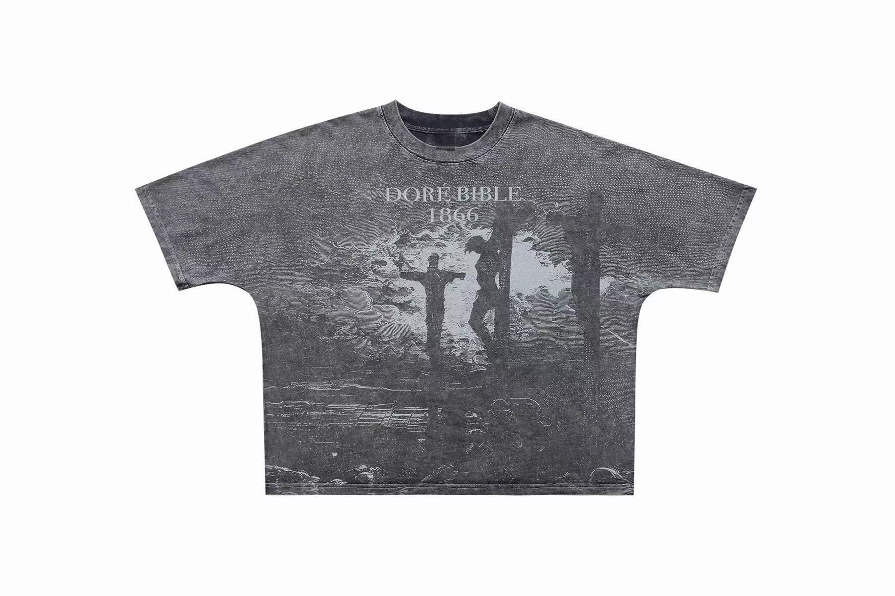 Doré Bible 1866 Crucifixion Graphic Tee | Vintage Washed