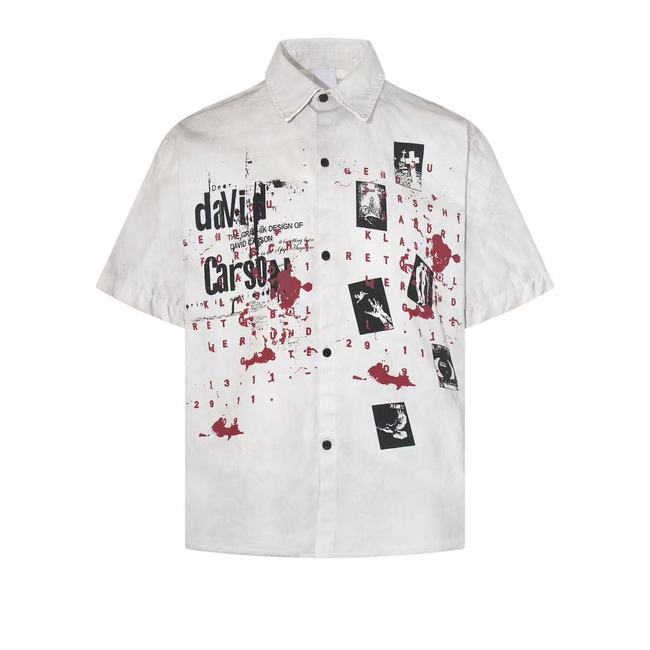 Omirad Distorted Archive Graphic Short Sleeve Shirt