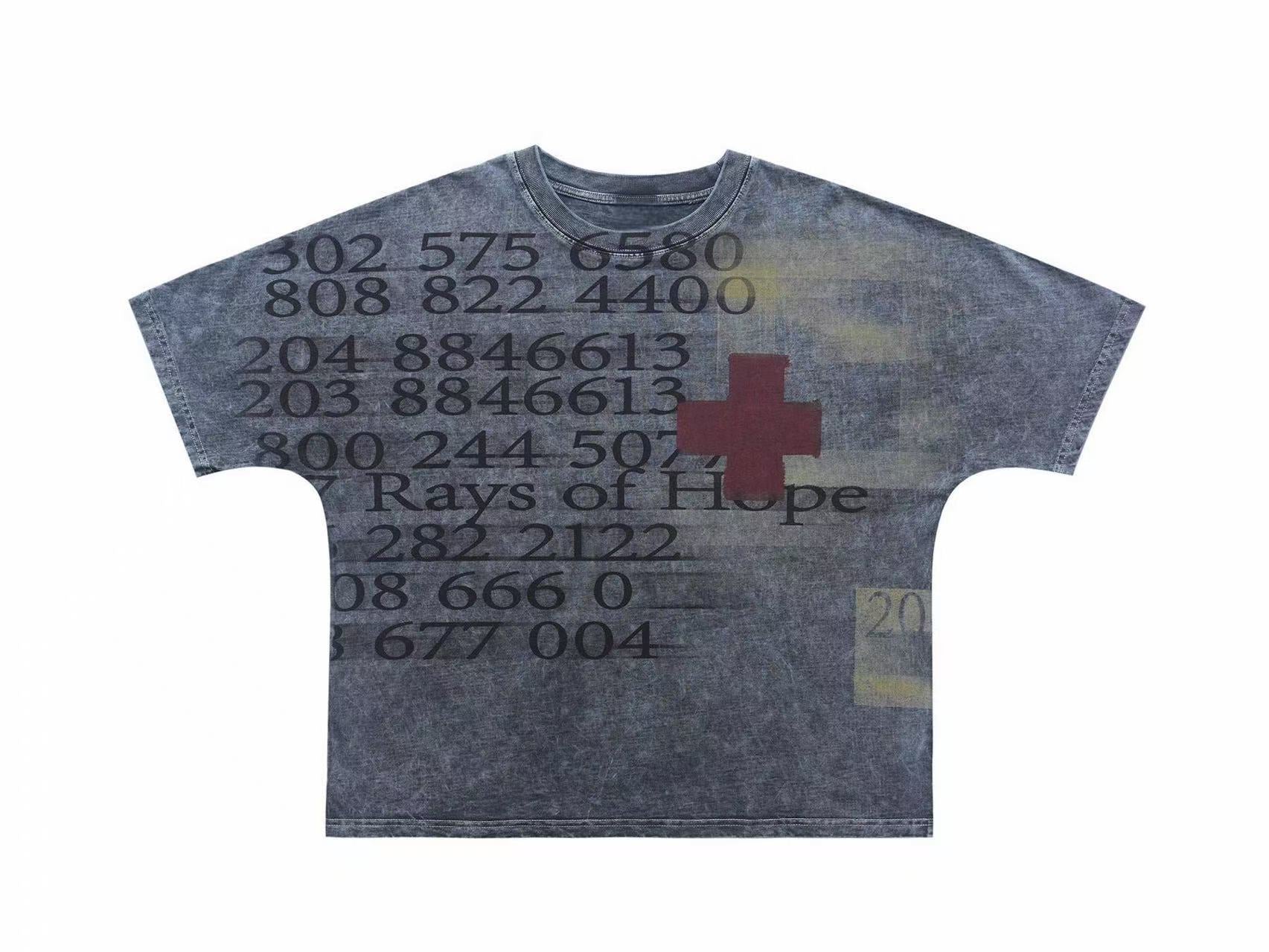 Omirad Rays of Hope Vintage Wash Graphic Tee | Oversized Fit