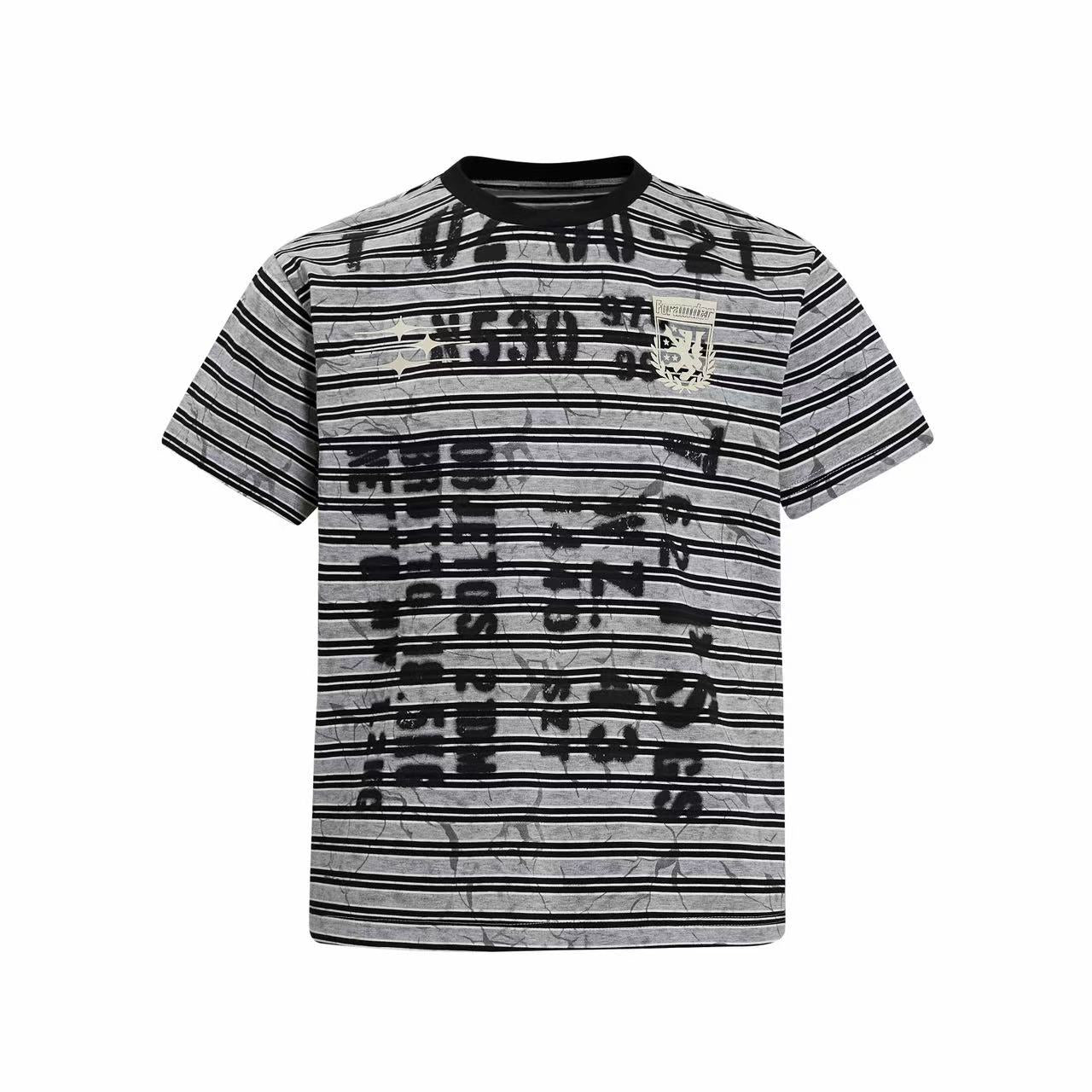 Omirad Graffiti Stripe Chaos Tee | Streetwear Cotton T-Shirt