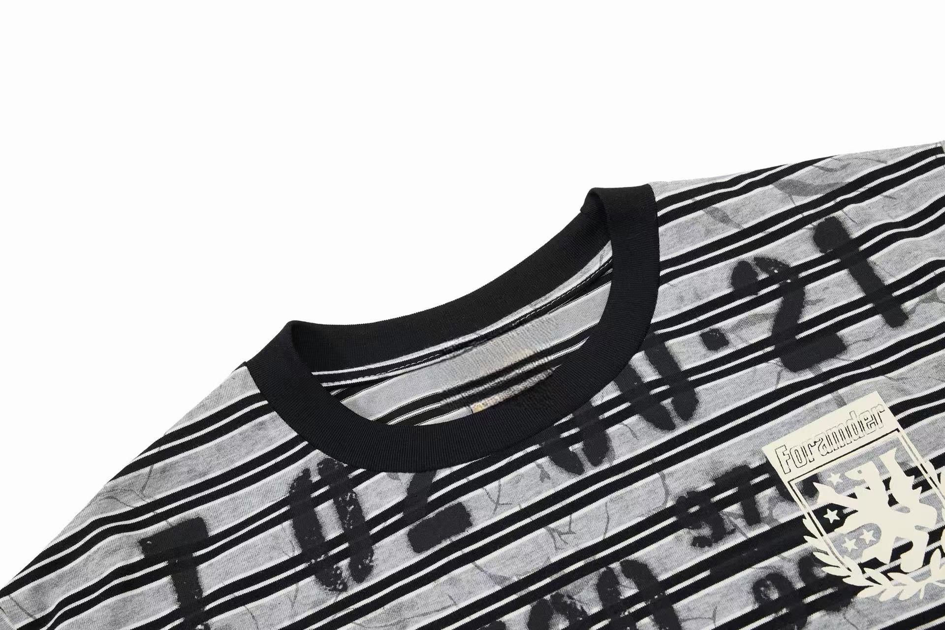 Omirad Graffiti Stripe Chaos Tee | Streetwear Cotton T-Shirt