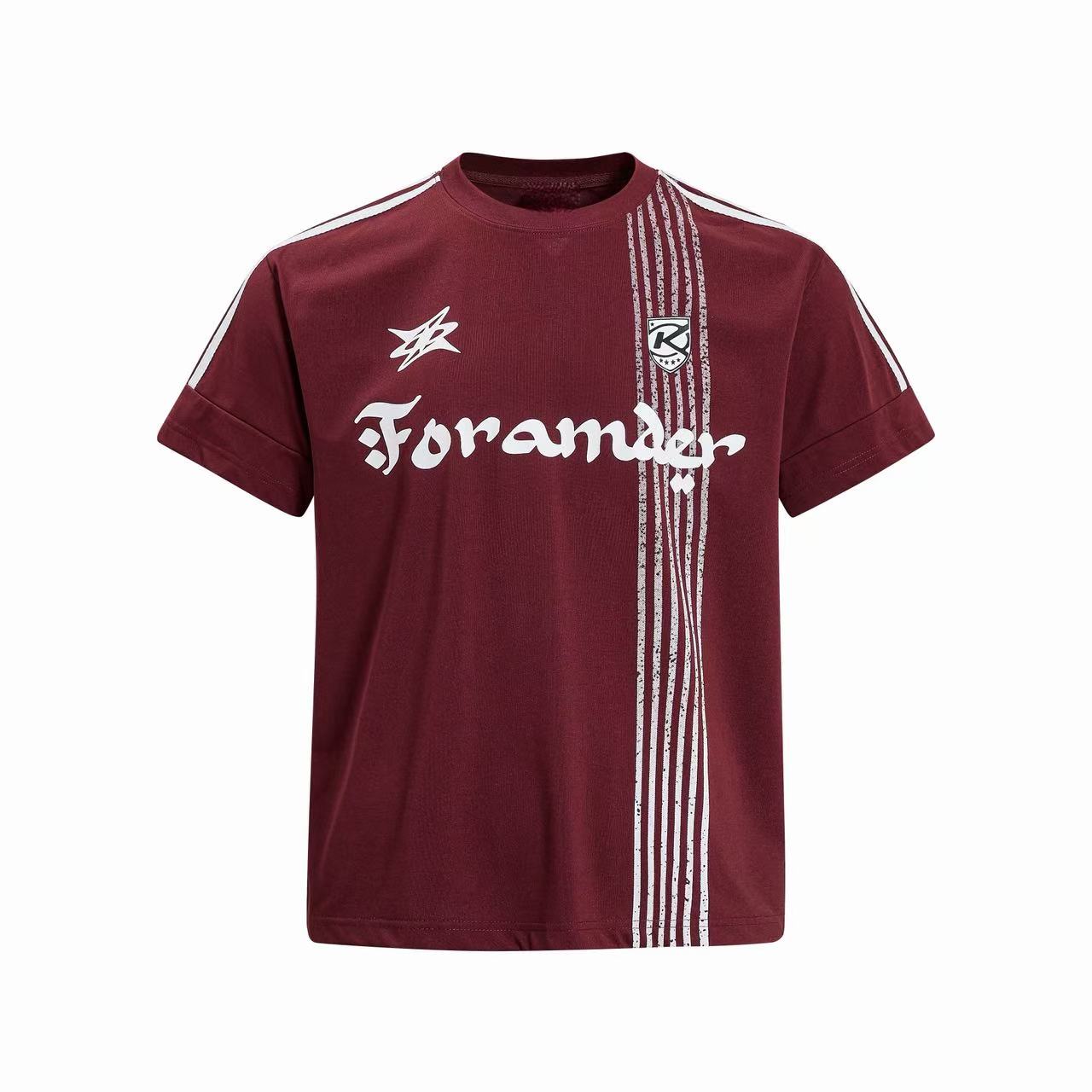 Foramder Velocity Line Sport Tee | Stripe Graphic T-Shirt