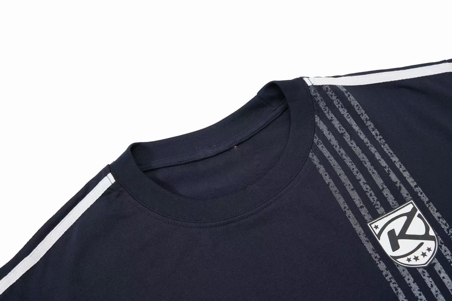 Foramder Velocity Line Sport Tee | Stripe Graphic T-Shirt
