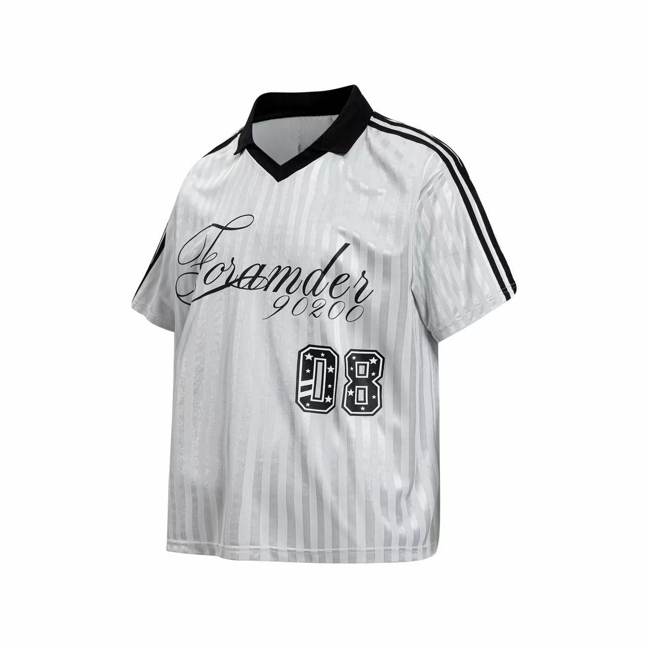 Omirad Script Stripe Football Jersey | Retro Streetwear