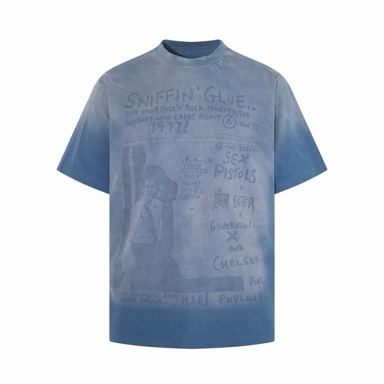 Omirad Sniffin' Glue Punk Zine Washed Graphic T-Shirt