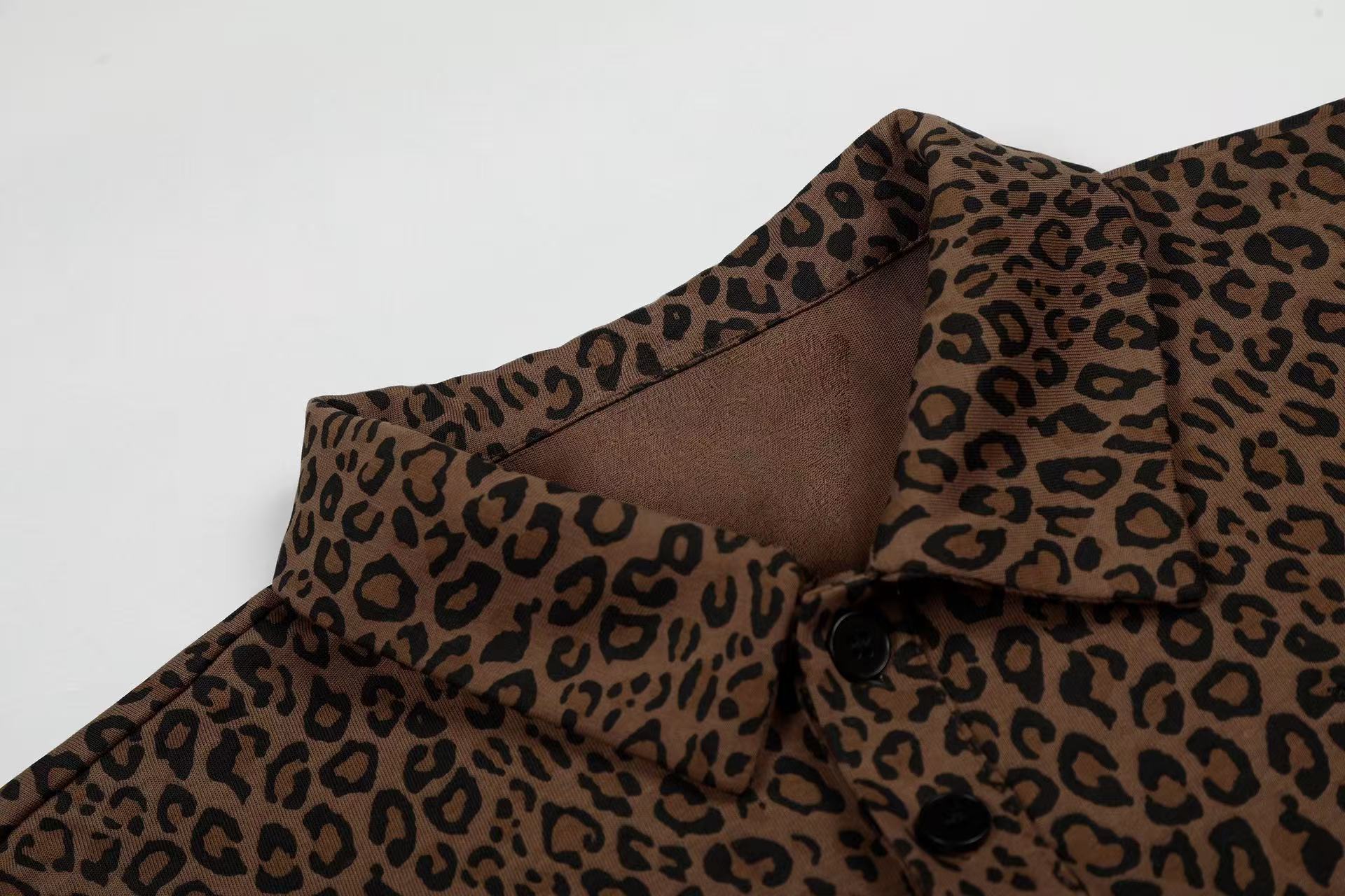 Omirad Leopard Print Script Polo Tee | Streetwear Polo Shirt
