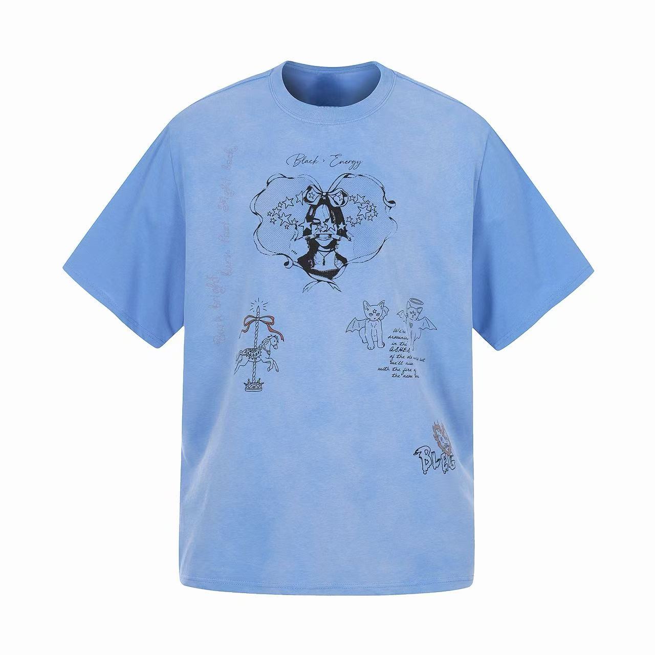 Omirad Cute Sketch Graphic Tee | Streetwear Cotton T-Shirt