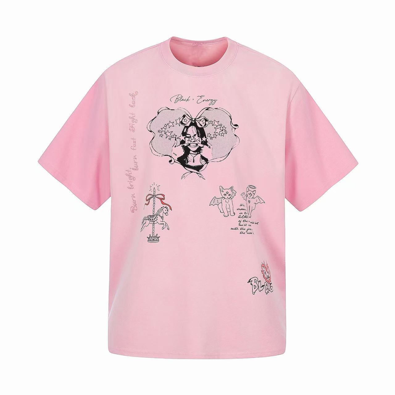 Omirad Cute Sketch Graphic Tee | Streetwear Cotton T-Shirt