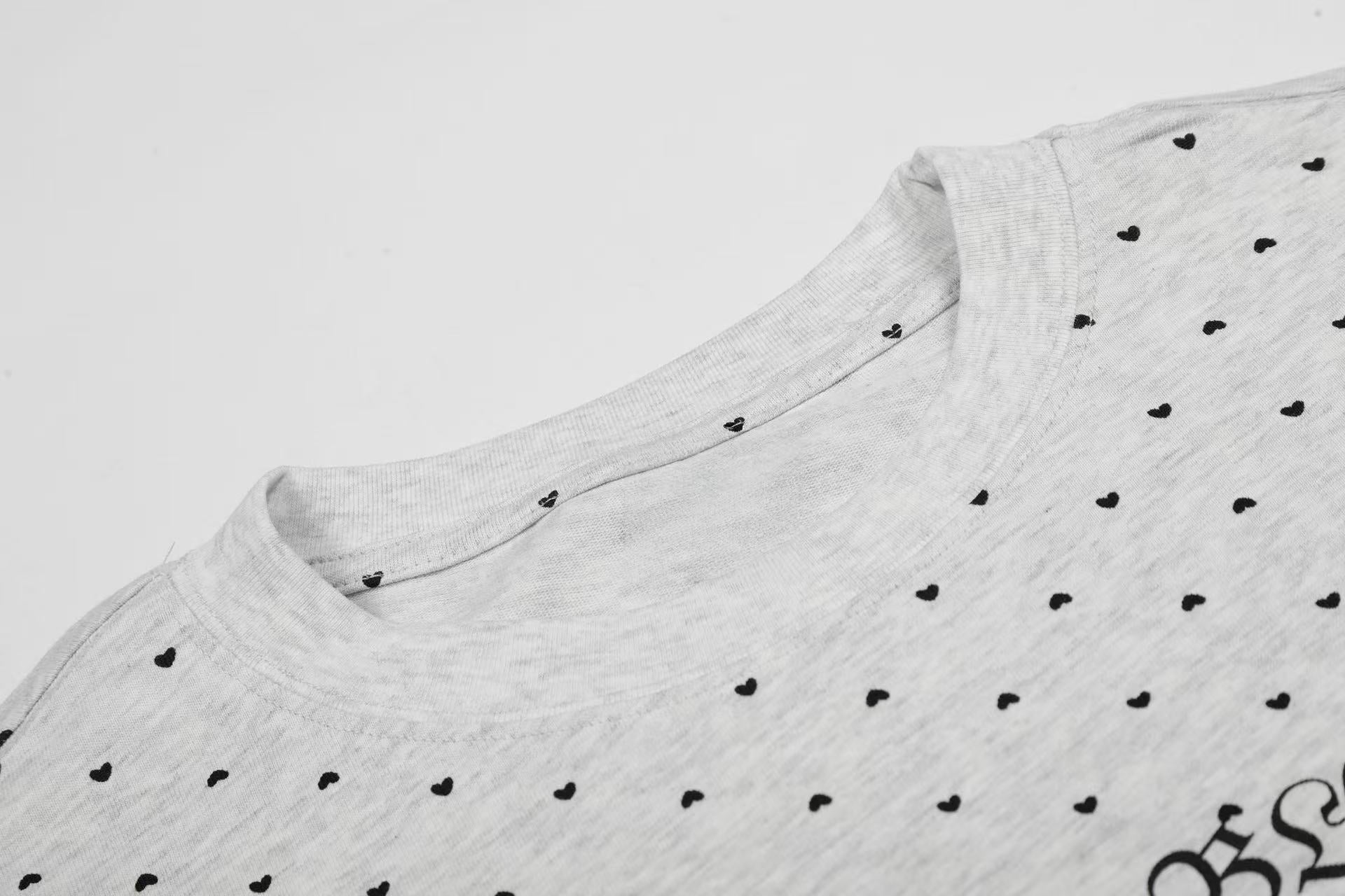 Allover Micro-Print Script Graphic Tee | Relaxed Streetwear