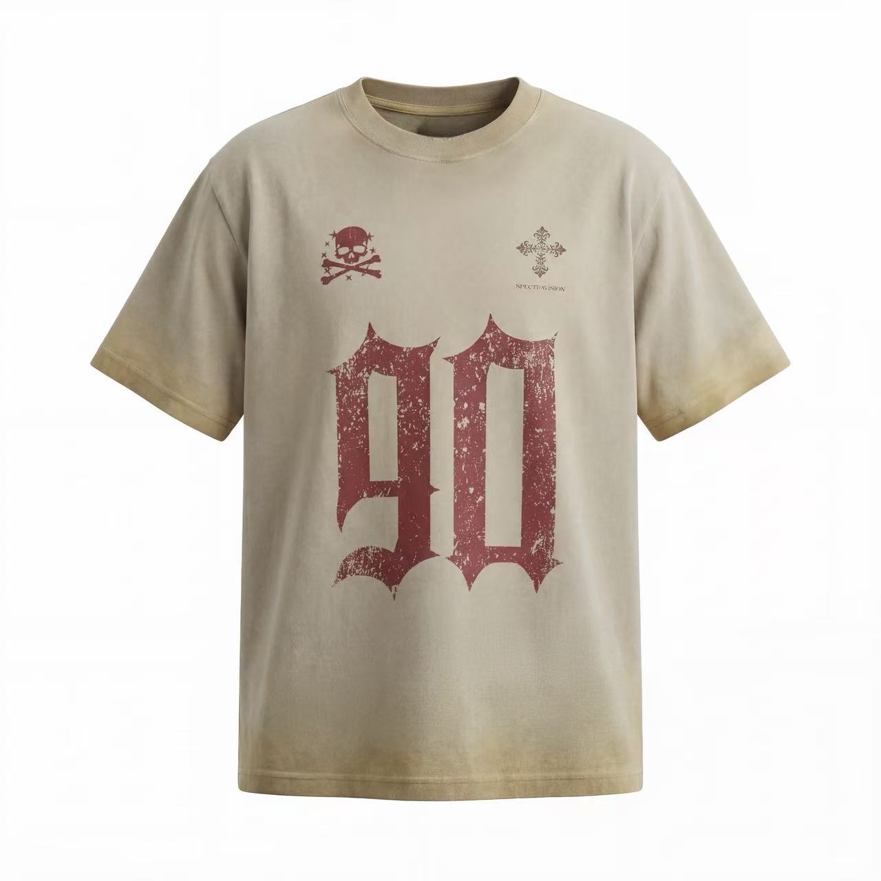Omirad Vintage Gothic 90 Distressed Graphic T-Shirt