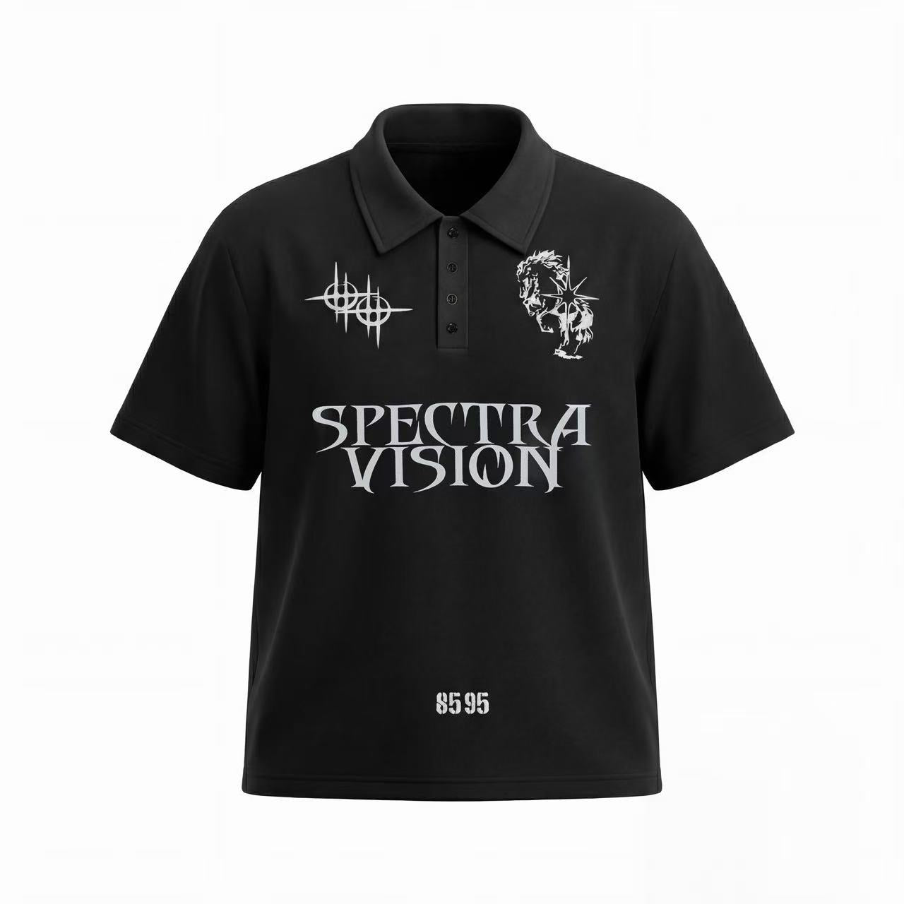 Omirad Spectra Vision Graphic Polo Tee | Street Style Cotton