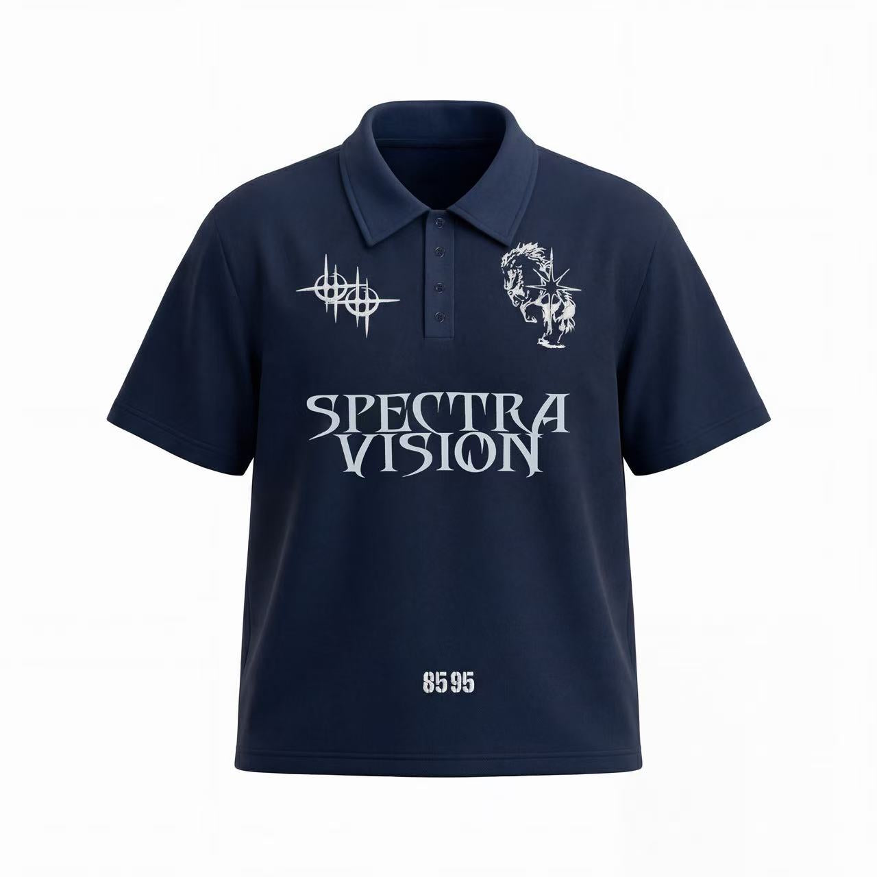 Omirad Spectra Vision Graphic Polo Tee | Street Style Cotton