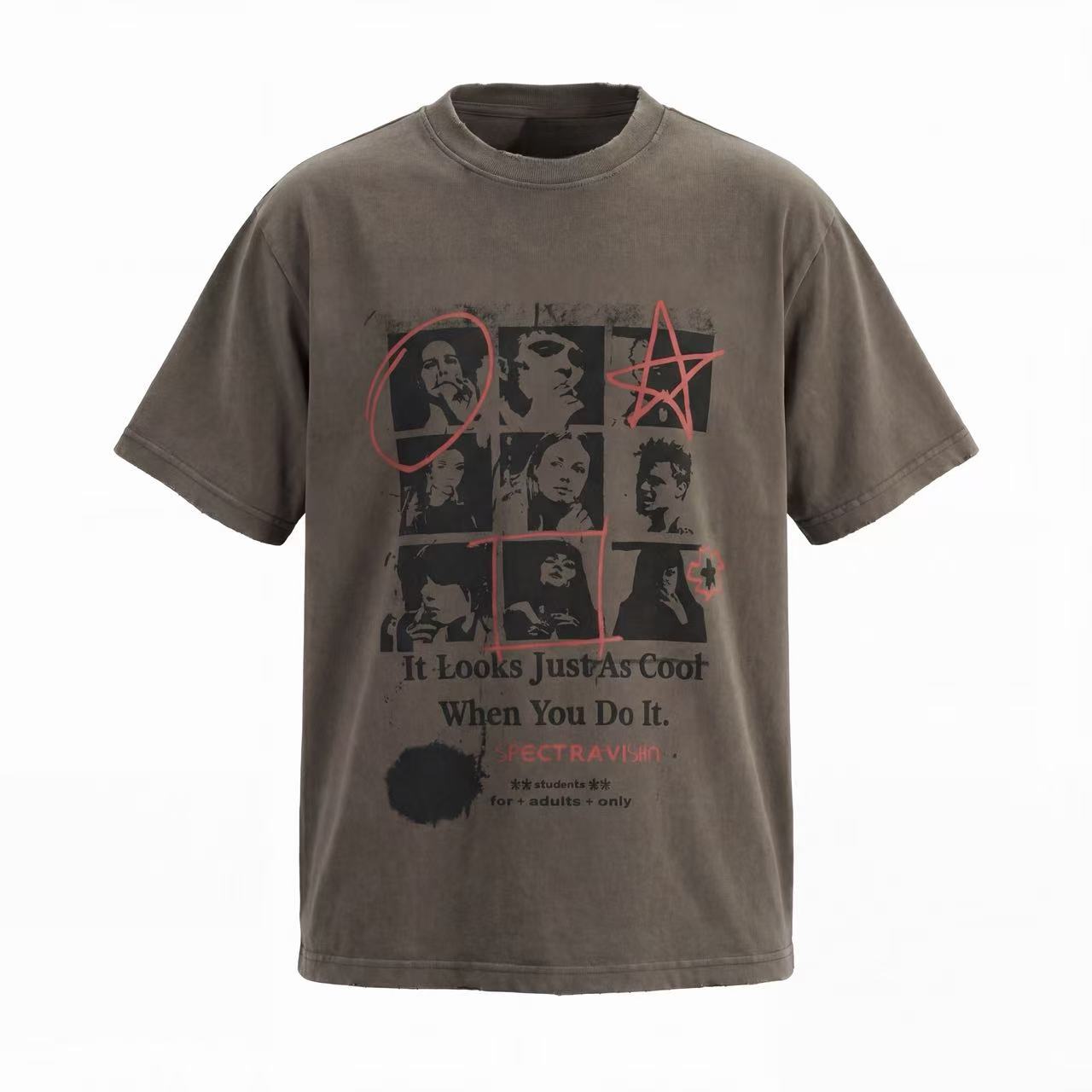 Vintage Collage Graphic Tee | Grunge Streetwear Cotton T-Shirt