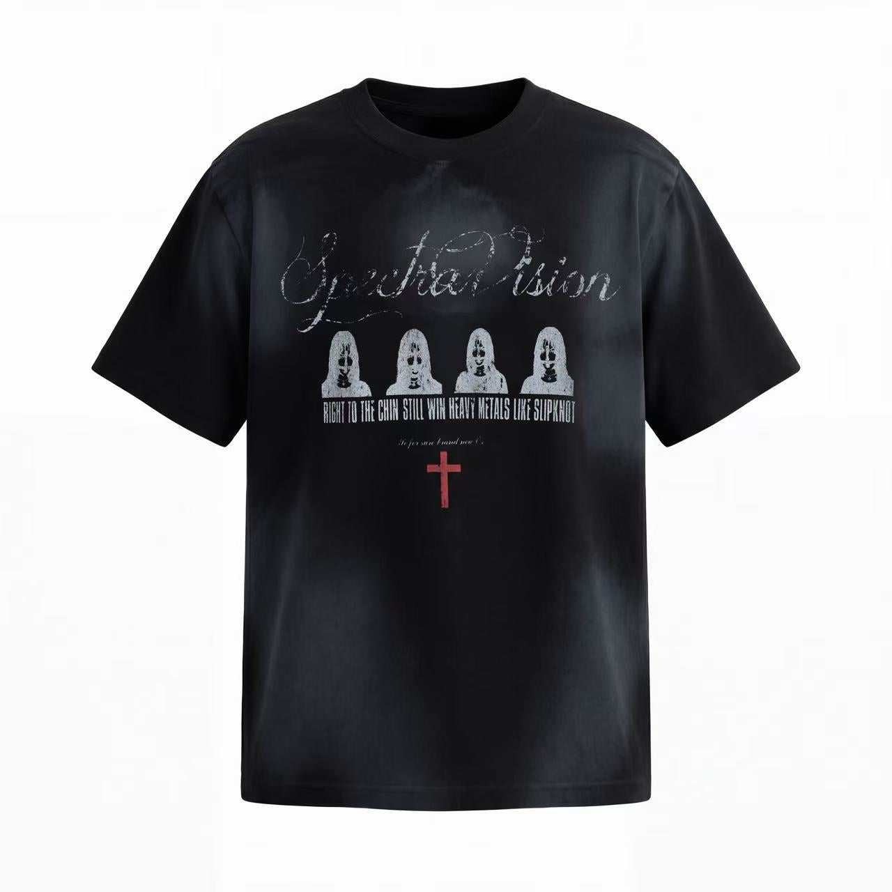 Spectra Vision Distressed Graphic Tee | Washed Streetwear