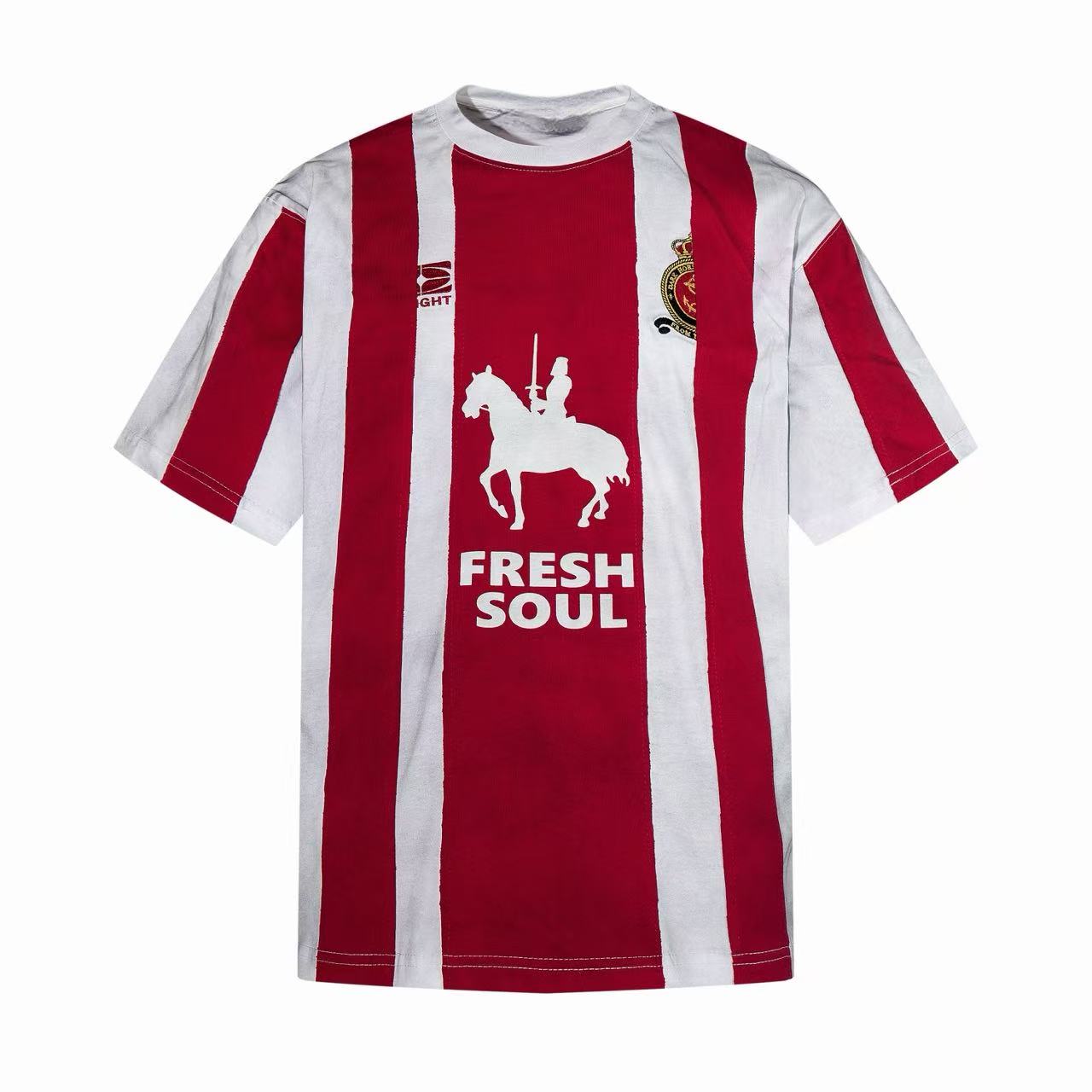 Omirad Fresh Soul Striped Football Jersey Tee | Streetwear