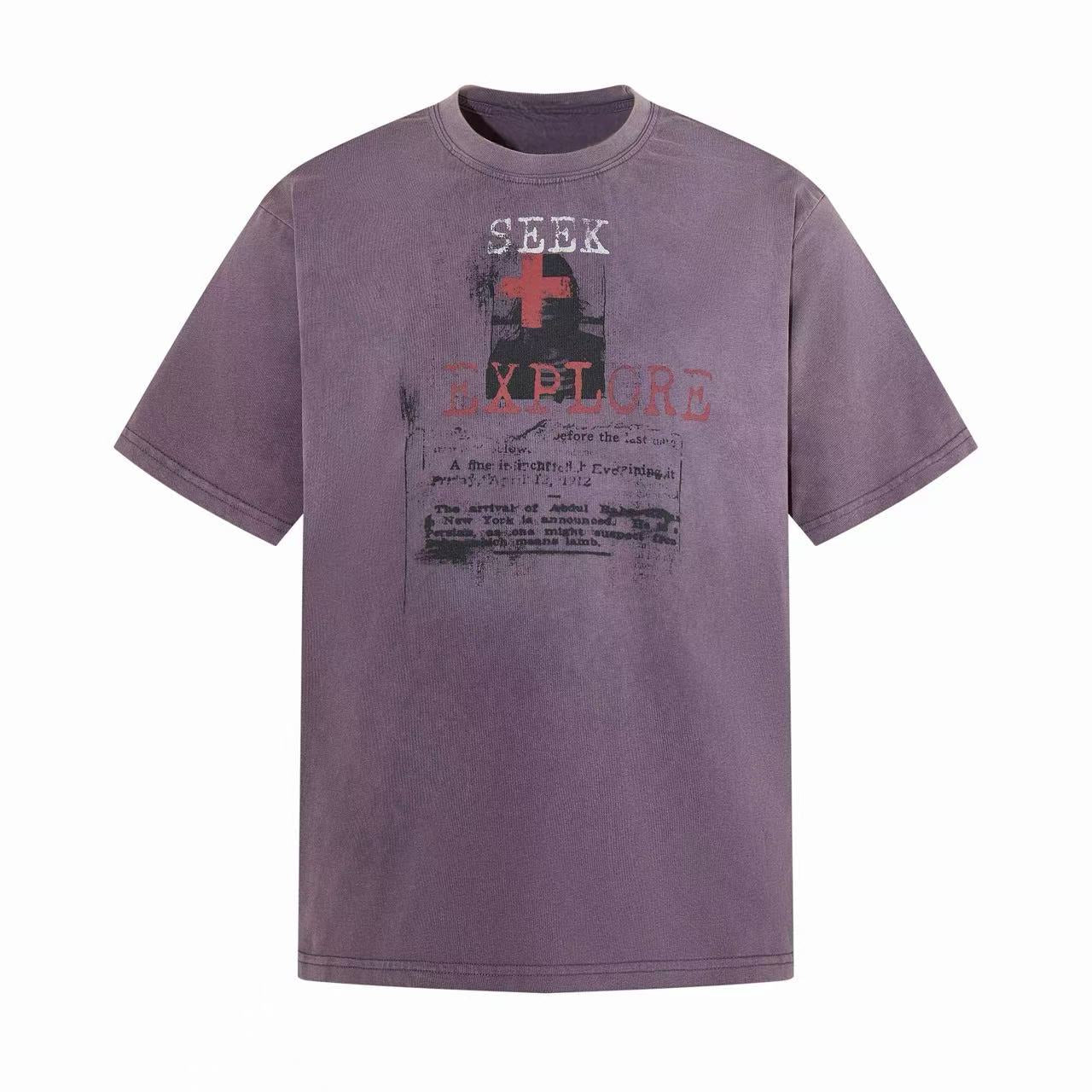 Seek & Explore Vintage Washed Graphic T-Shirt | Streetwear