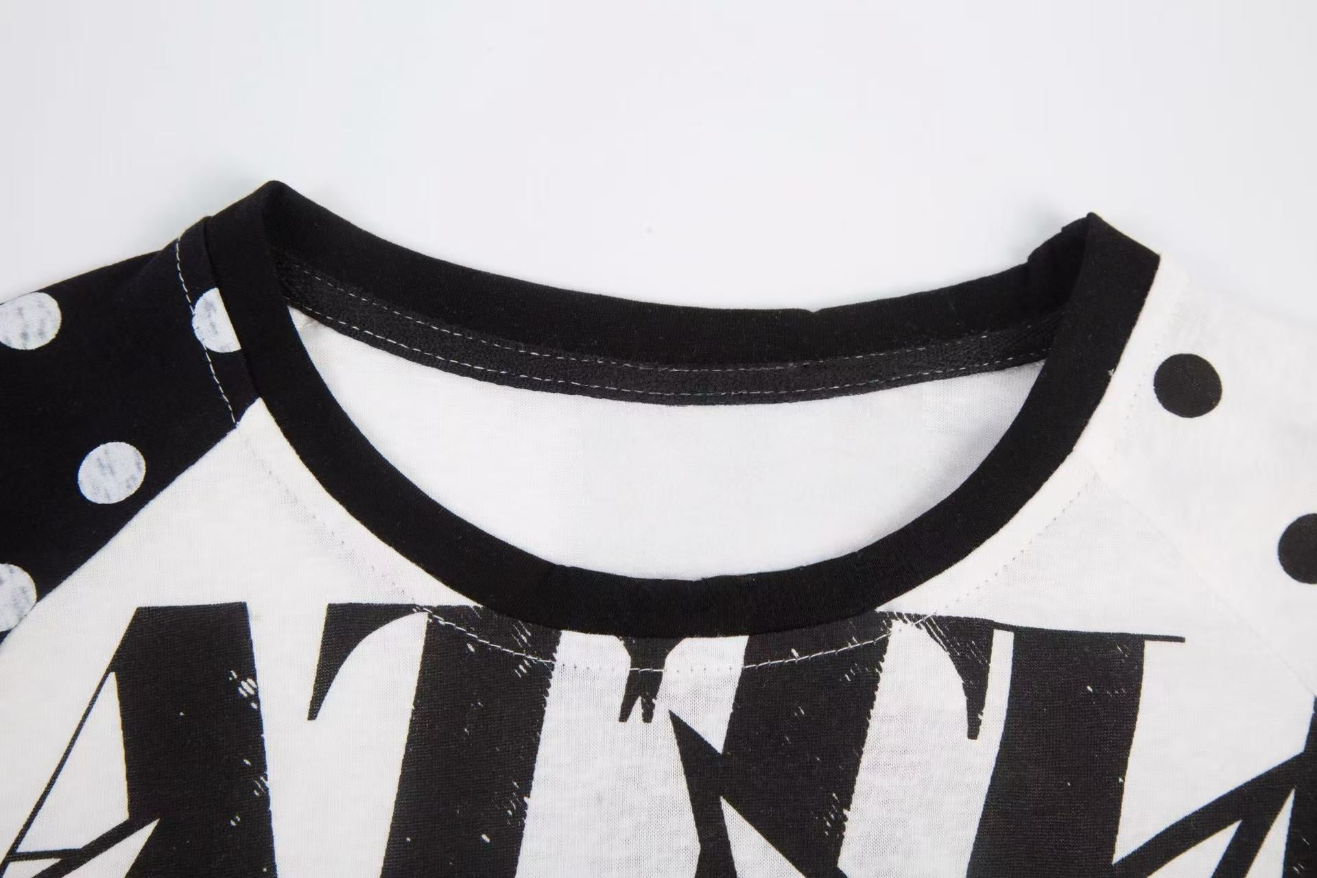 Starry City Contrast Raglan Long Sleeve Graphic Tee
