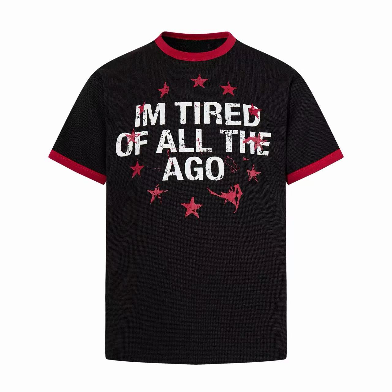 Vintage Tour Graphic Ringer T-Shirt | Distressed Streetwear