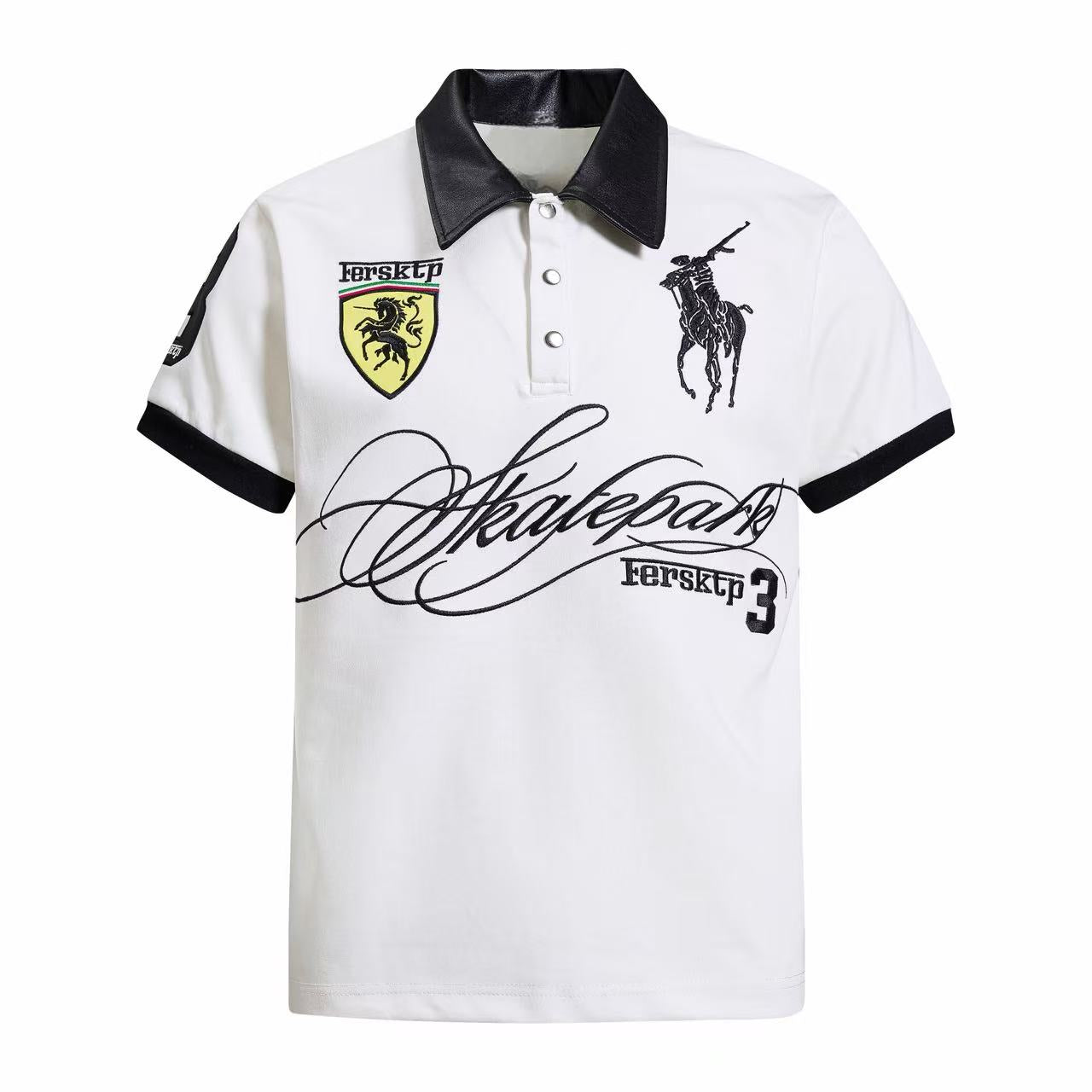 Skatepark Crest Polo Shirt | Bold Streetwear Graphic Polo