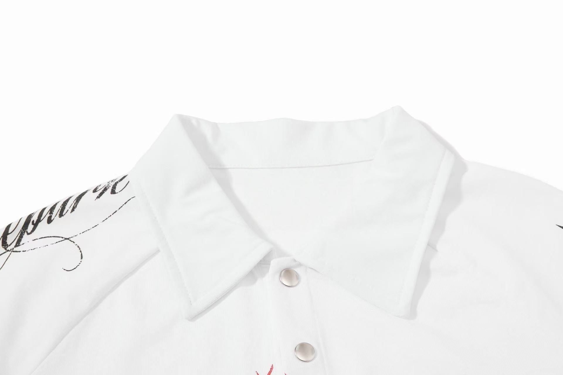 Omirad Skatepark Crew Distressed Graphic Polo Shirt