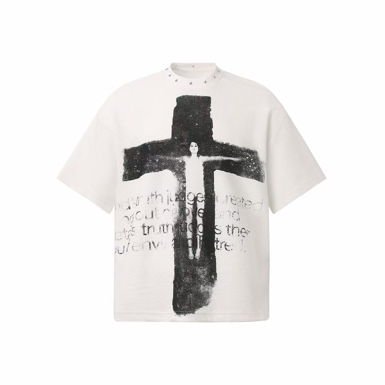 Omirad Gothic Cross Graphic Tee | Oversized Streetwear