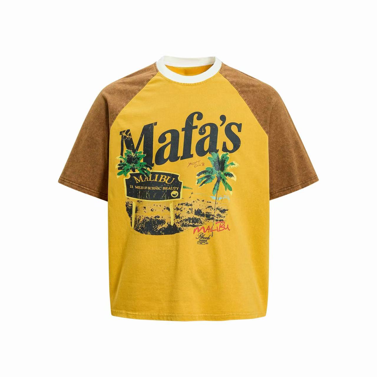 Mafa's Malibu Washed Raglan Tee | Vintage Coastal Streetwear