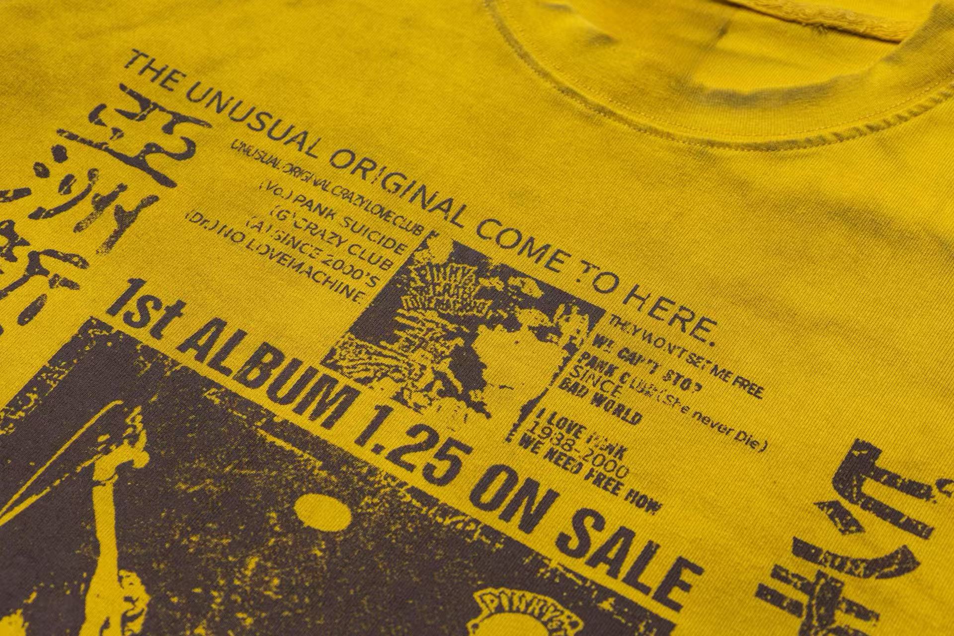 Vintage Graphic Washed Punk Streetwear Tee | Retro Print