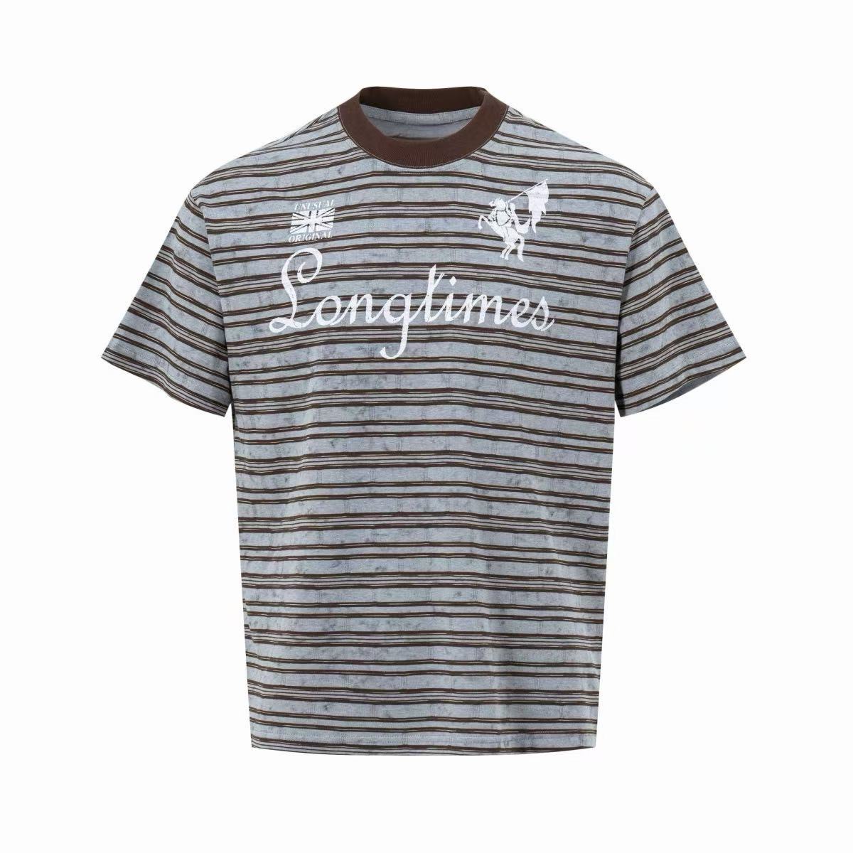 Vintage Striped Ringer T-Shirt | Retro Sport Streetwear Tee
