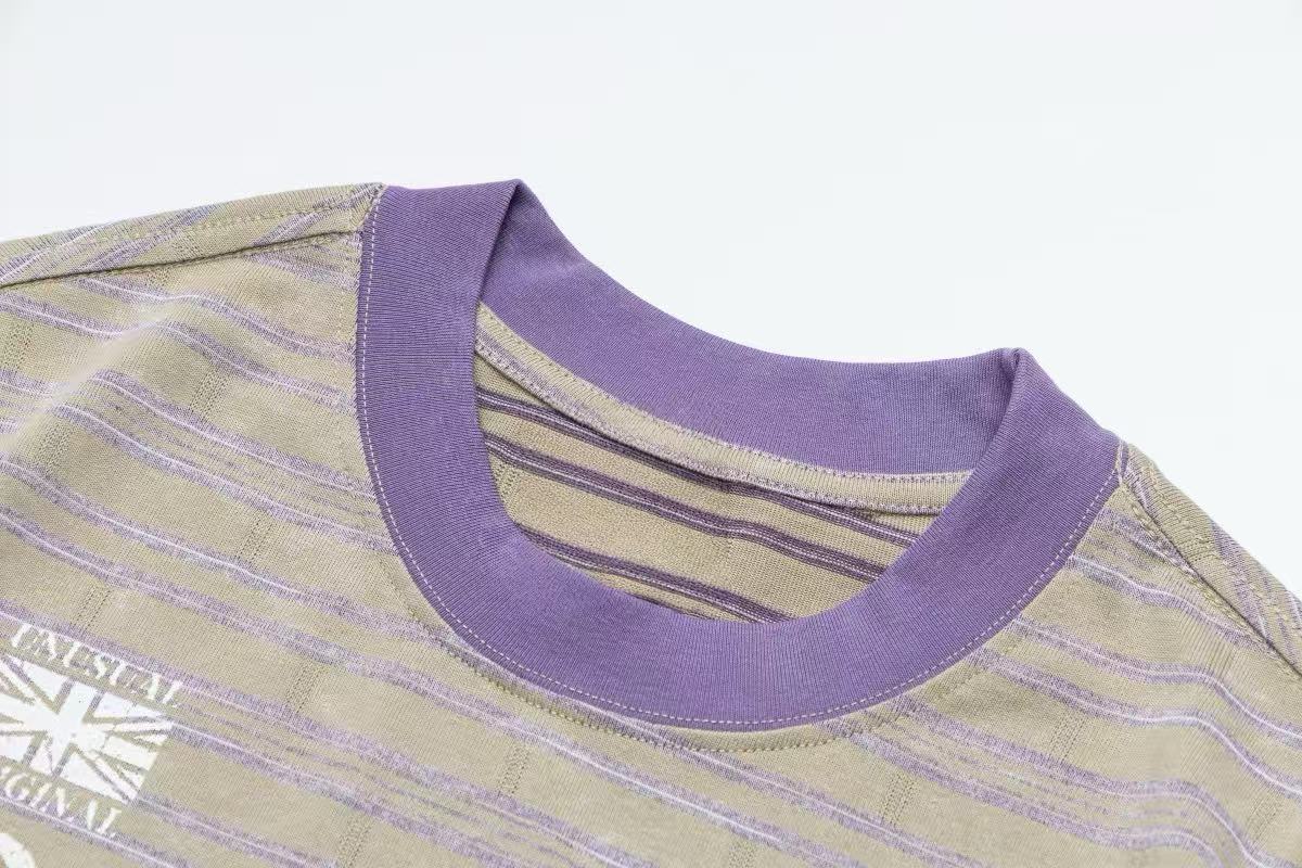 Vintage Striped Ringer T-Shirt | Retro Sport Streetwear Tee