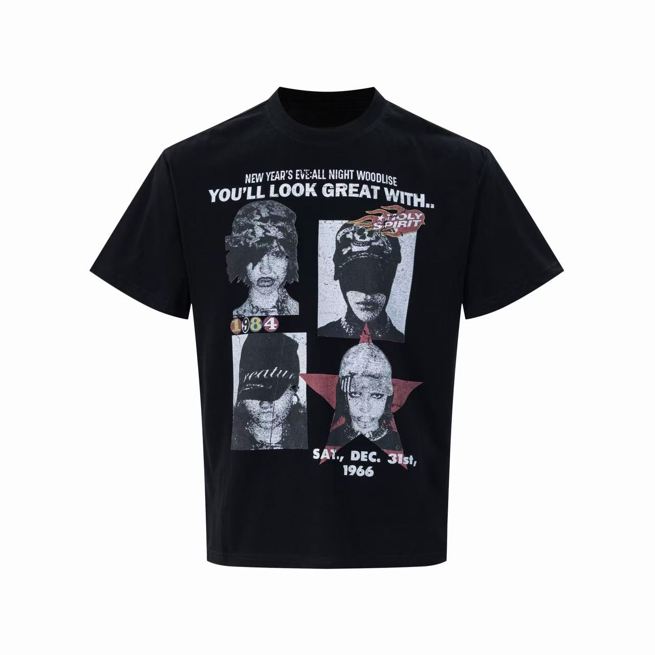 Retro Portrait Graphic Tee | Vintage Streetwear Statement Shirt