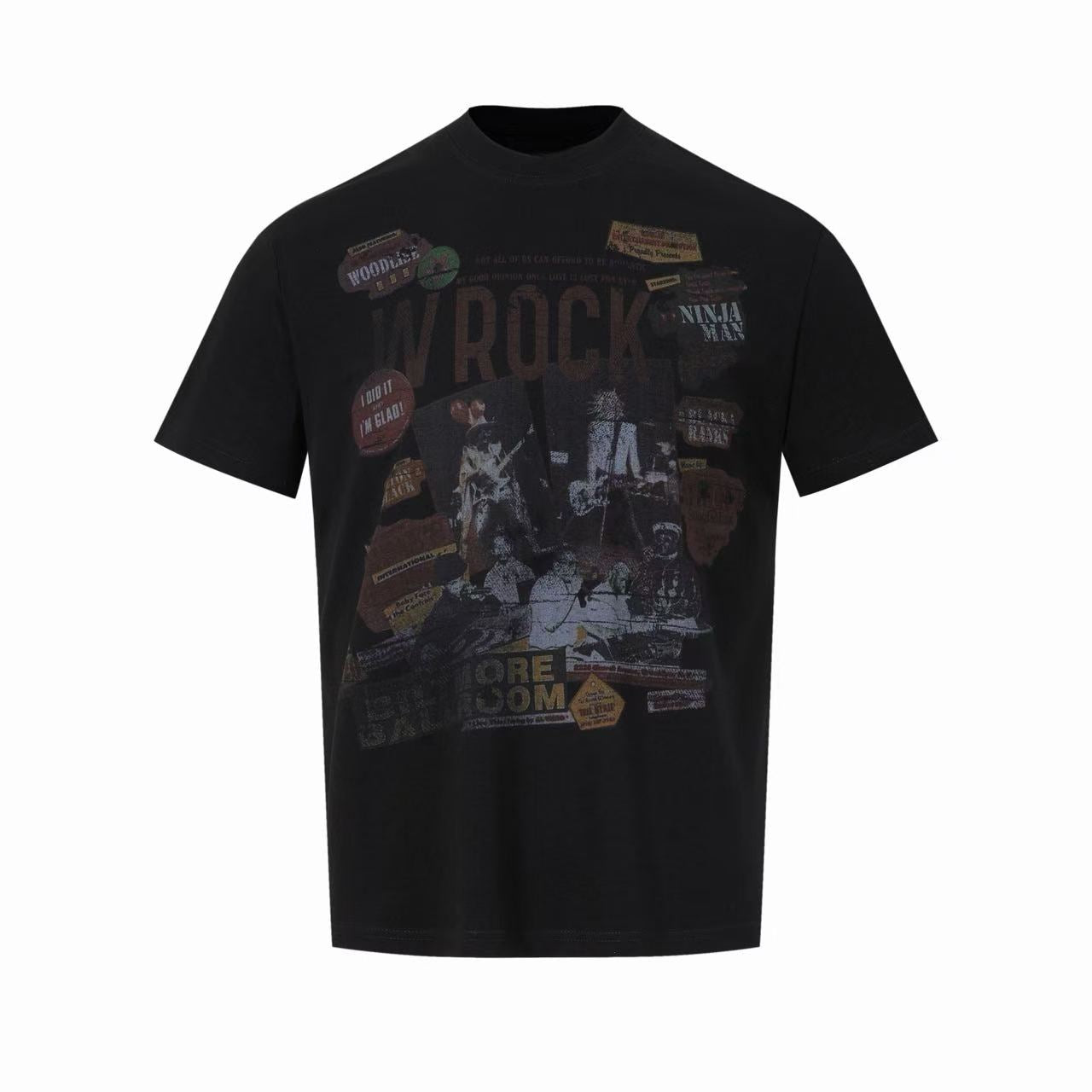 Omirad Vintage Rock Collage Graphic T-Shirt | Retro Streetwear