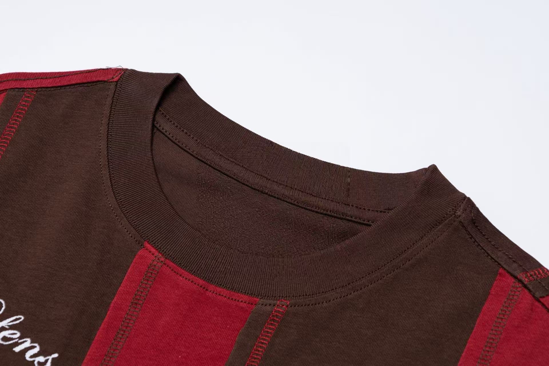 Retro Stripe Defense Tee | Oversized Vintage Sportswear T-Shirt