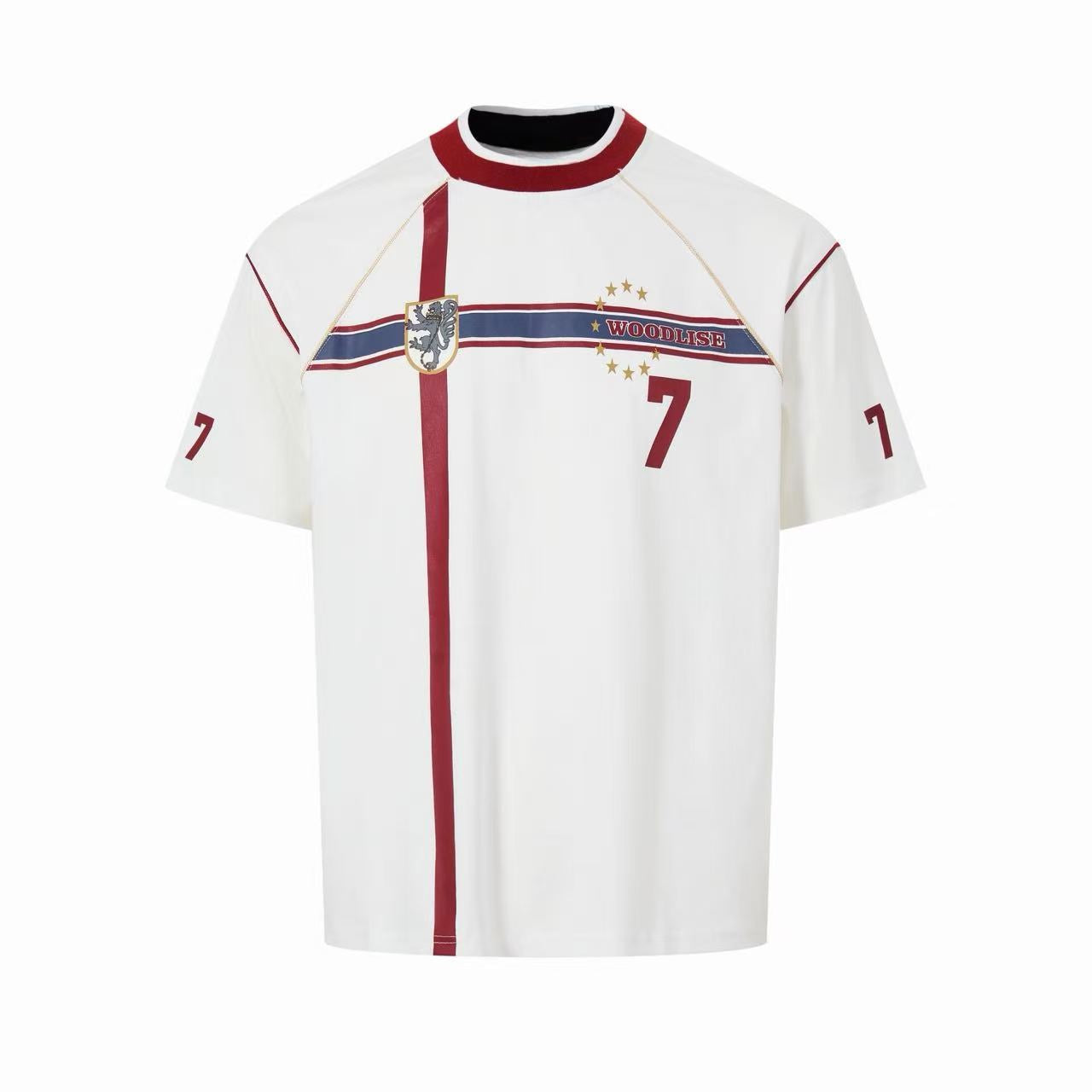 Retro Football Jersey T-Shirt | Vintage Crest Oversized Tee