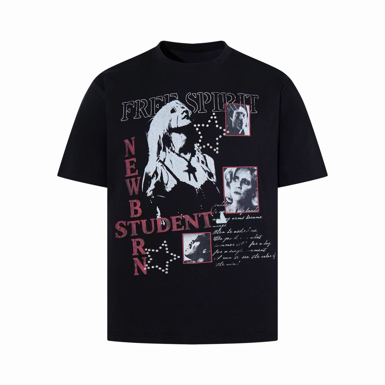 Free Spirit Vintage Collage Graphic T-Shirt | Y2K Streetwear