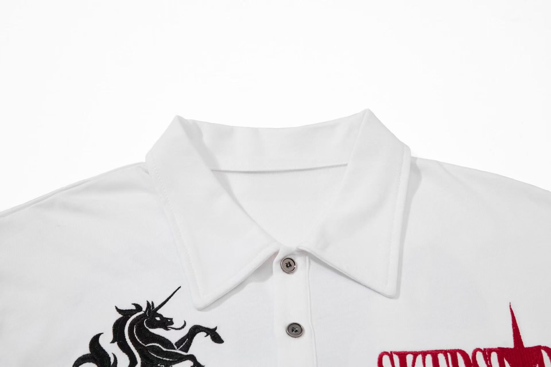 SK Channel Graphic Polo Tee | Streetwear Polo Shirt